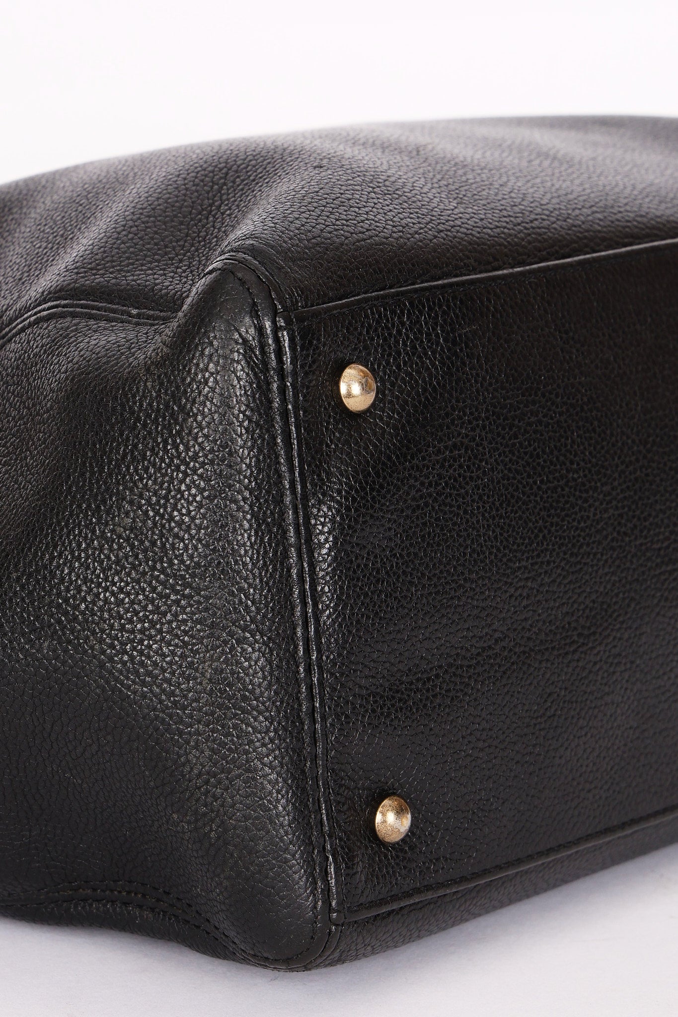 Chanel Cerf Executive Tall Tote Black Caviar RHW