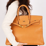 Hermès HAC 40 Gold Clemence GHW