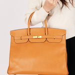 Hermès HAC 40 Gold Clemence GHW