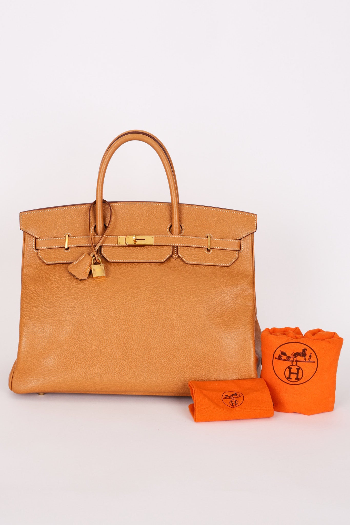 Hermès HAC 40 Gold Clemence GHW