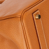 Hermès HAC 40 Gold Clemence GHW