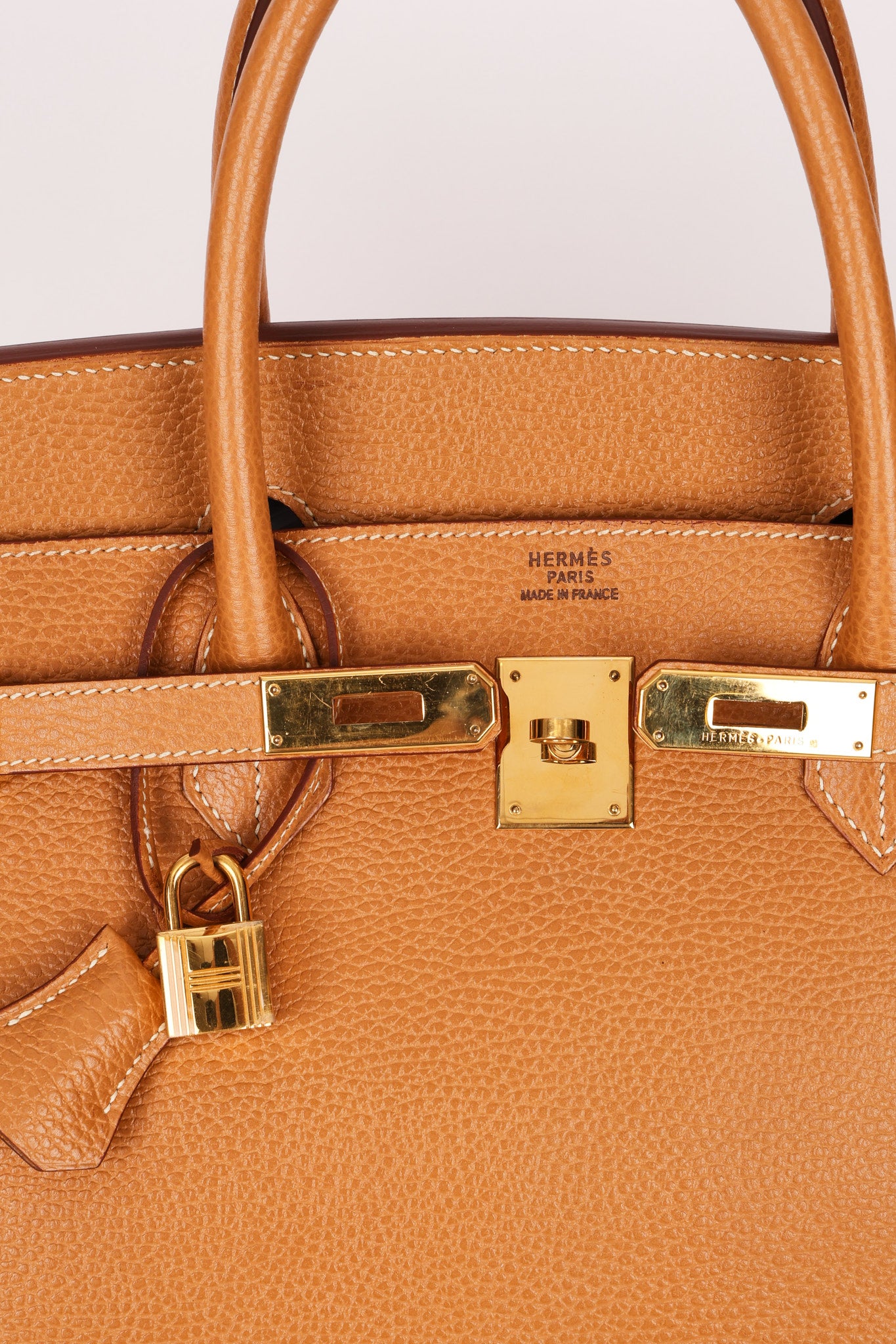 Hermès HAC 40 Gold Clemence GHW