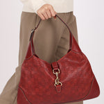 Gucci Large Guccissima Jackie O Bag Bordeaux