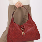 Gucci Large Guccissima Jackie O Bag Bordeaux