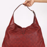 Gucci Large Guccissima Jackie O Bag Bordeaux