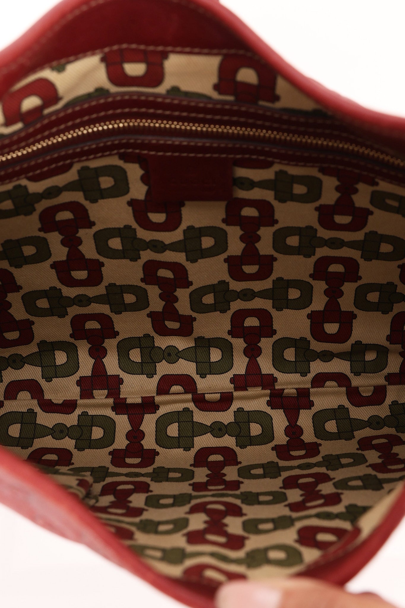 Gucci Large Guccissima Jackie O Bag Bordeaux
