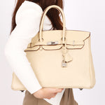 Hermès Birkin 35 (color + leather) PHW