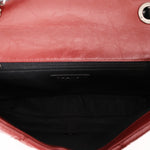 Chanel Airlines Tweed Single Flap Bordeaux Crinkled Calfskin RHW