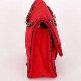 Chanel Paris-Salzburg Medium Single Flap Red Wool 2015 RHW