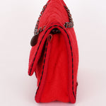 Chanel Paris-Salzburg Medium Single Flap Red Wool 2015 RHW
