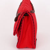 Chanel Paris-Salzburg Medium Single Flap Red Wool 2015 RHW