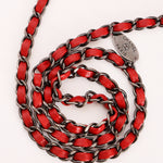 Chanel Paris-Salzburg Medium Single Flap Red Wool 2015 RHW