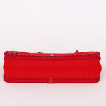 Chanel Paris-Salzburg Medium Single Flap Red Wool 2015 RHW