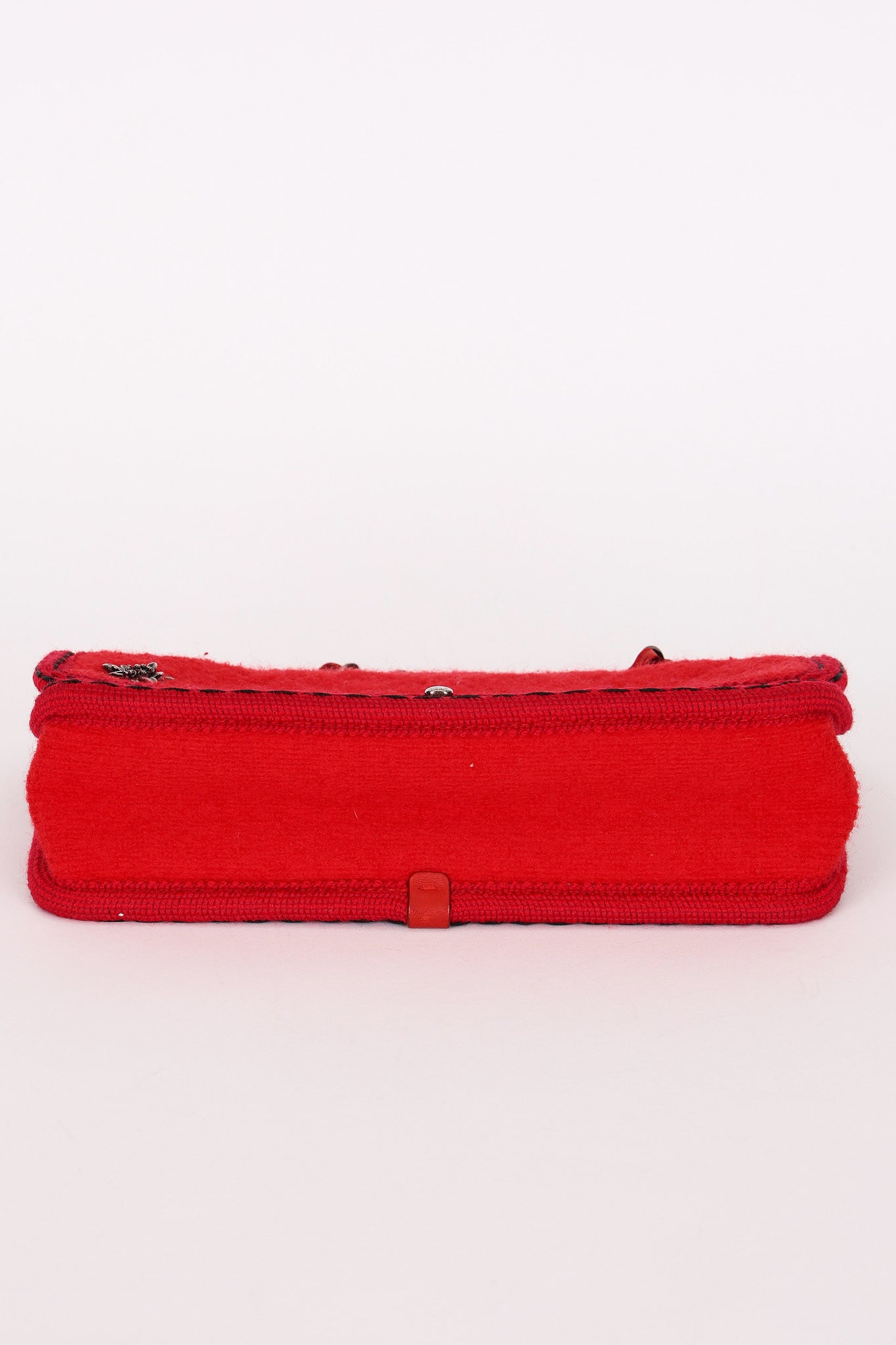Chanel Paris-Salzburg Medium Single Flap Red Wool 2015 RHW