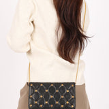 Chanel Gold Studded Clutch with Chain Black Lambskin GHW