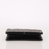 Chanel Gold Studded Clutch with Chain Black Lambskin GHW