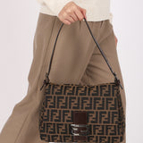 Fendi Zucca Mamma Baguette Bag