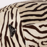 Prada Zebra Print Ponyhair Top Handle Tote