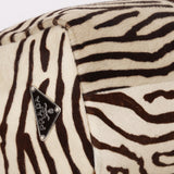 Prada Zebra Print Ponyhair Top Handle Tote