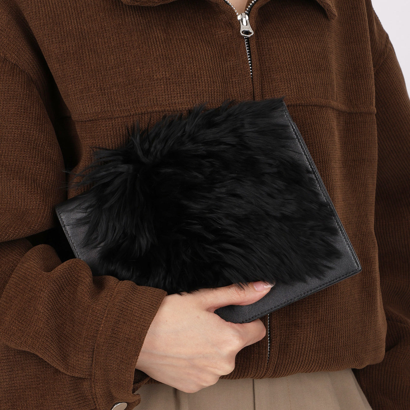 Celine Fur Frame Evening Bag