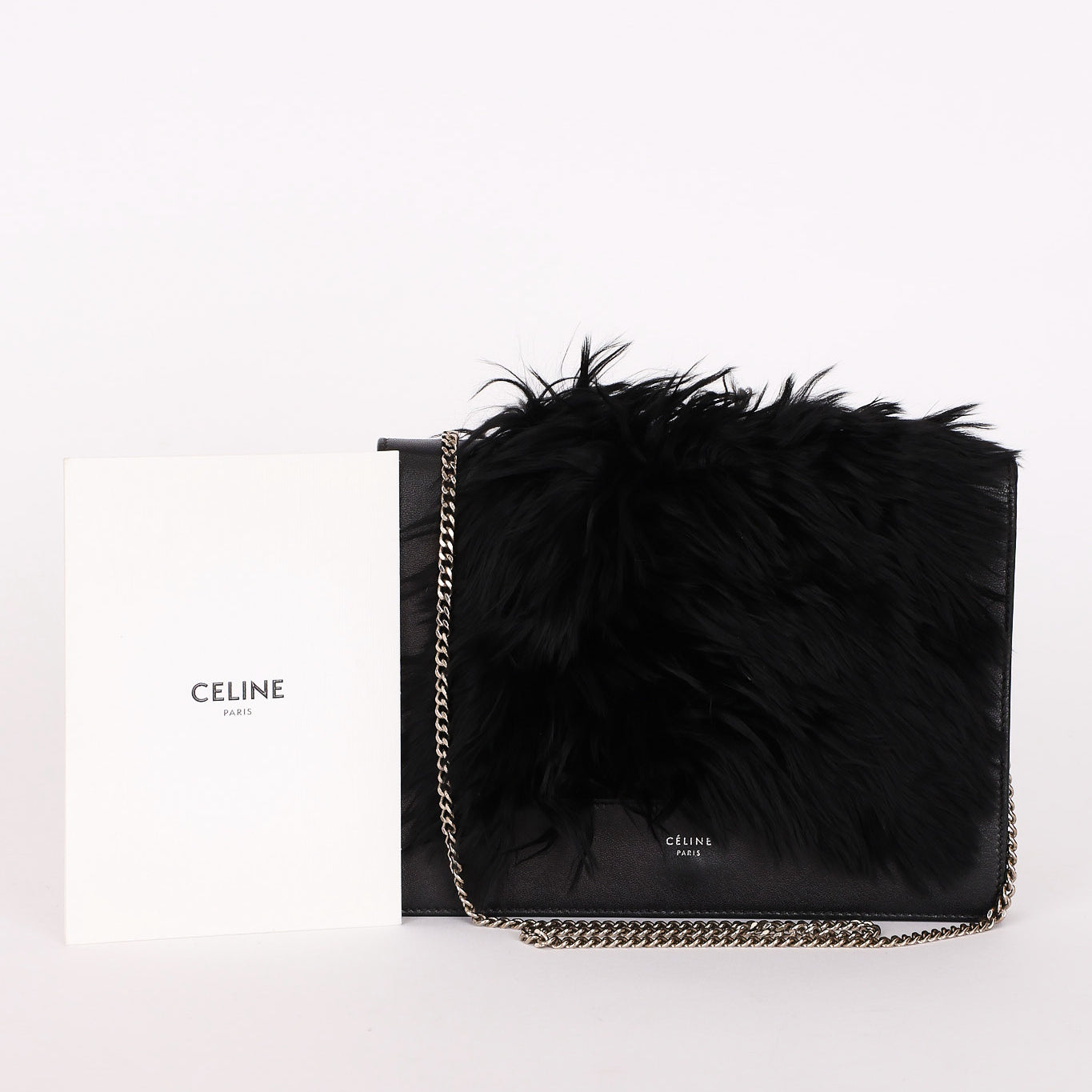 Celine Fur Frame Evening Bag