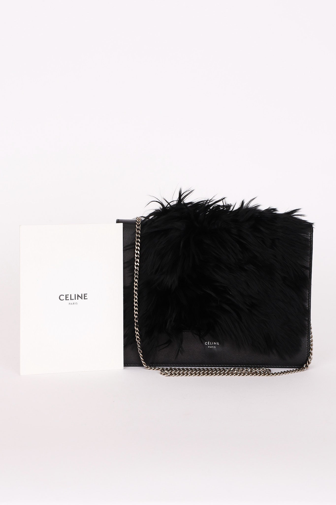 Celine Fur Frame Evening Bag