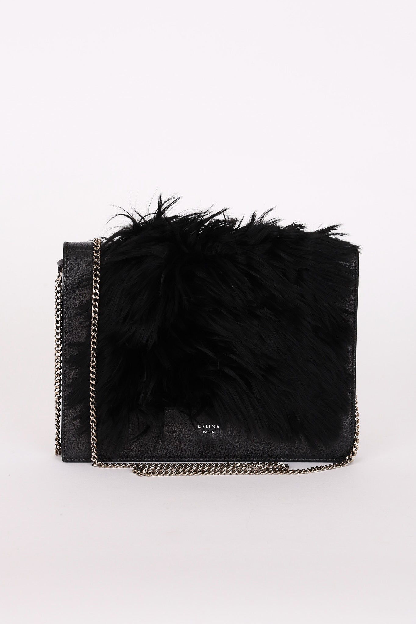 Celine Fur Frame Evening Bag
