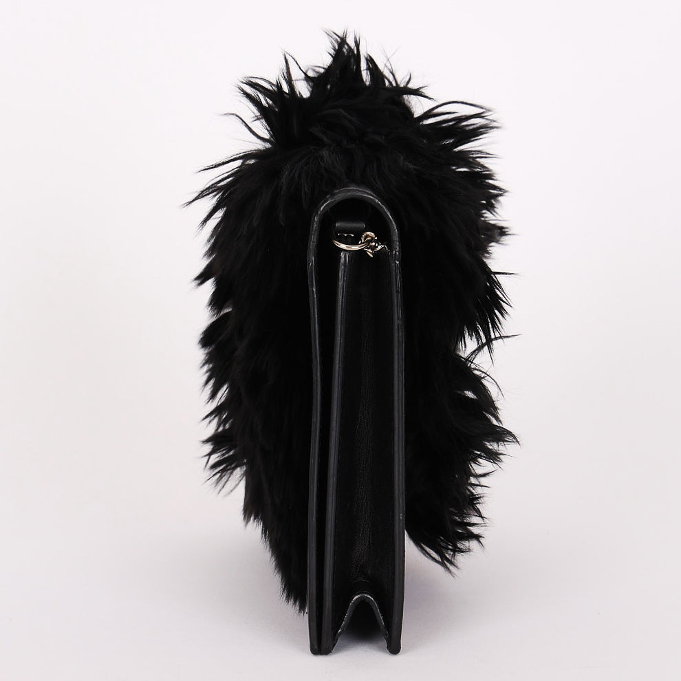 Celine Fur Frame Evening Bag