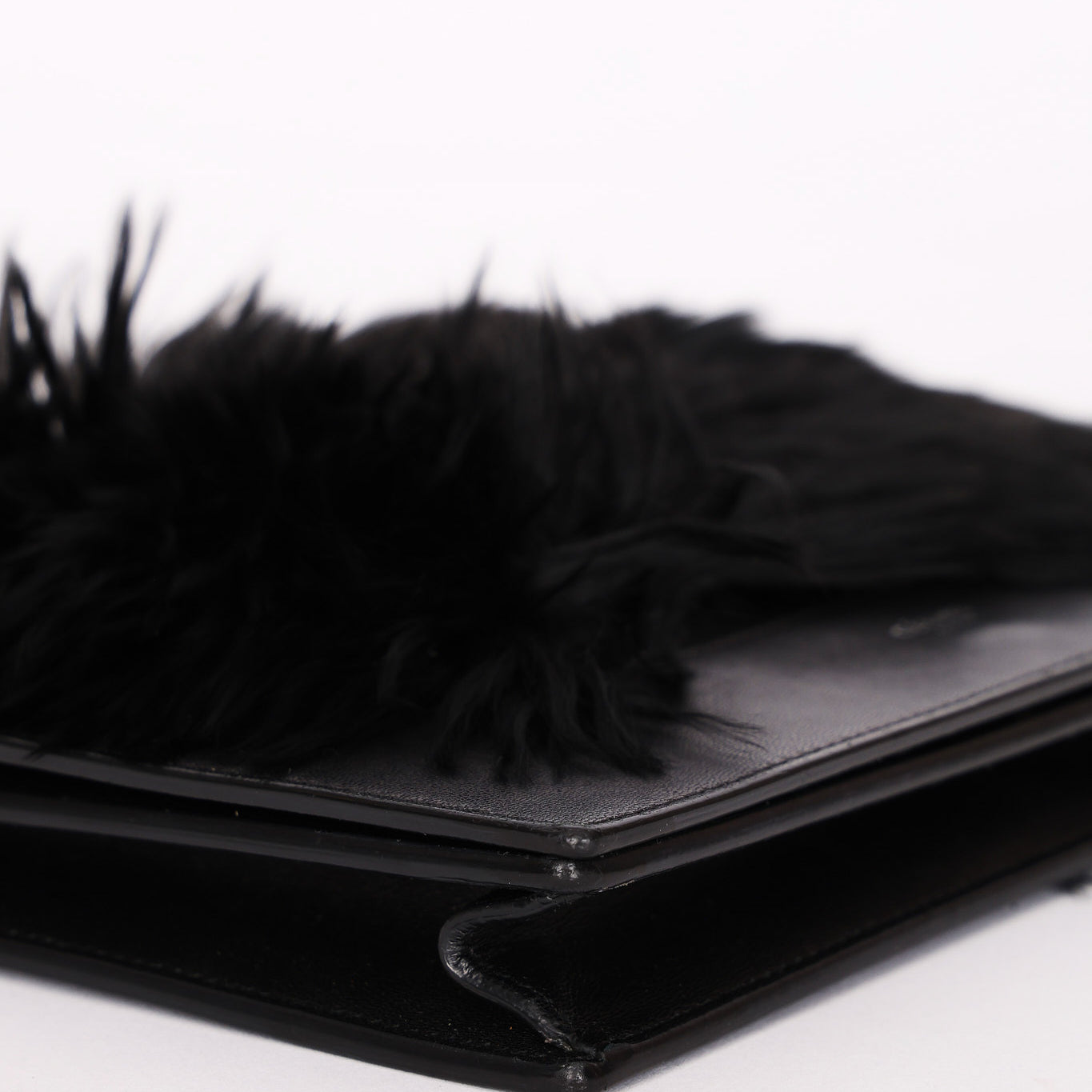 Celine Fur Frame Evening Bag