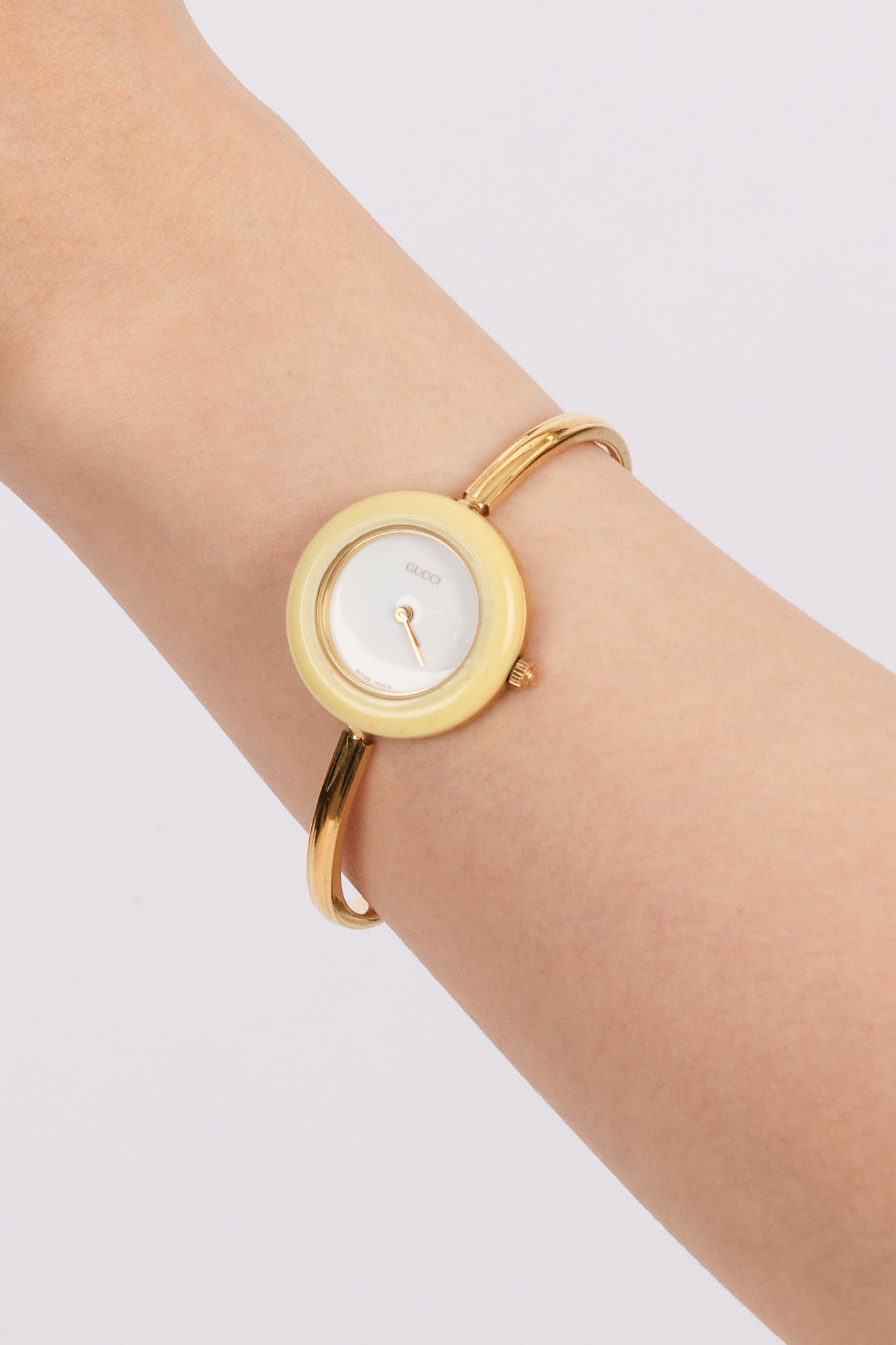 Gucci Gold Bezel Watch