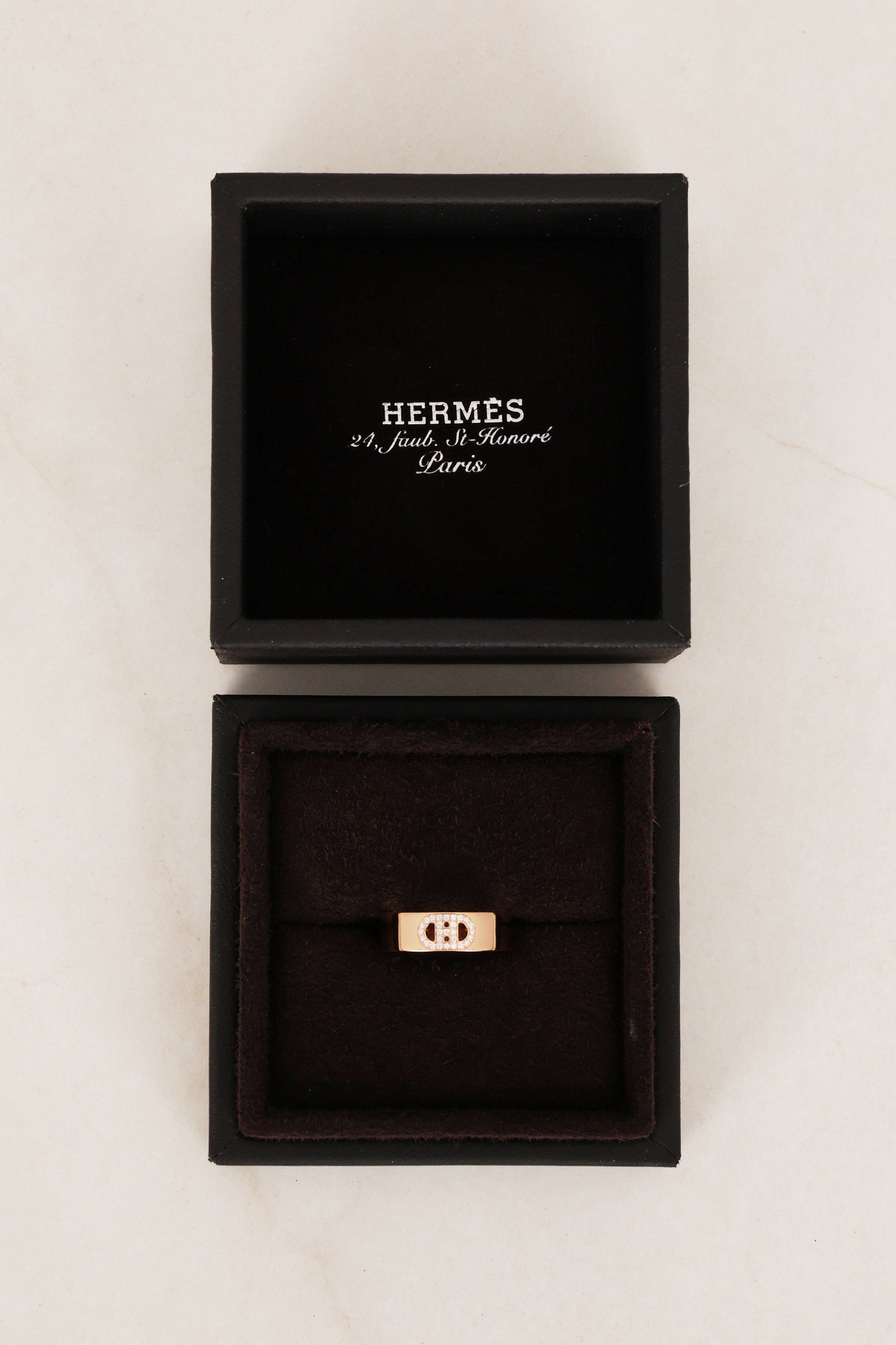 Hermès Gold Diamond Ring