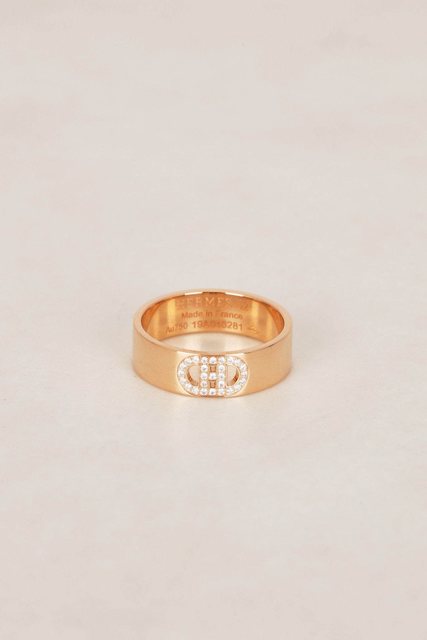 Hermès Gold Diamond Ring