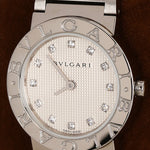 Bvlgari Stainless Steel Diamond Watch
