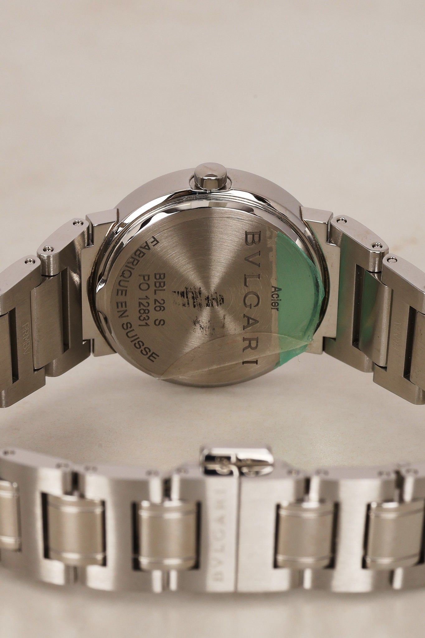 Bvlgari Stainless Steel Diamond Watch