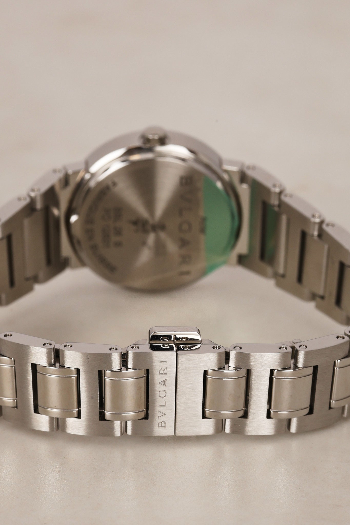 Bvlgari Stainless Steel Diamond Watch
