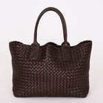 Bottega Veneta Medium Intrecciato Cabas Tote Brown