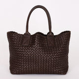 Bottega Veneta Medium Intrecciato Cabas Tote Brown