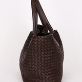 Bottega Veneta Medium Intrecciato Cabas Tote Brown