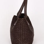 Bottega Veneta Medium Intrecciato Cabas Tote Brown