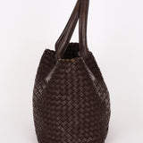 Bottega Veneta Medium Intrecciato Cabas Tote Brown