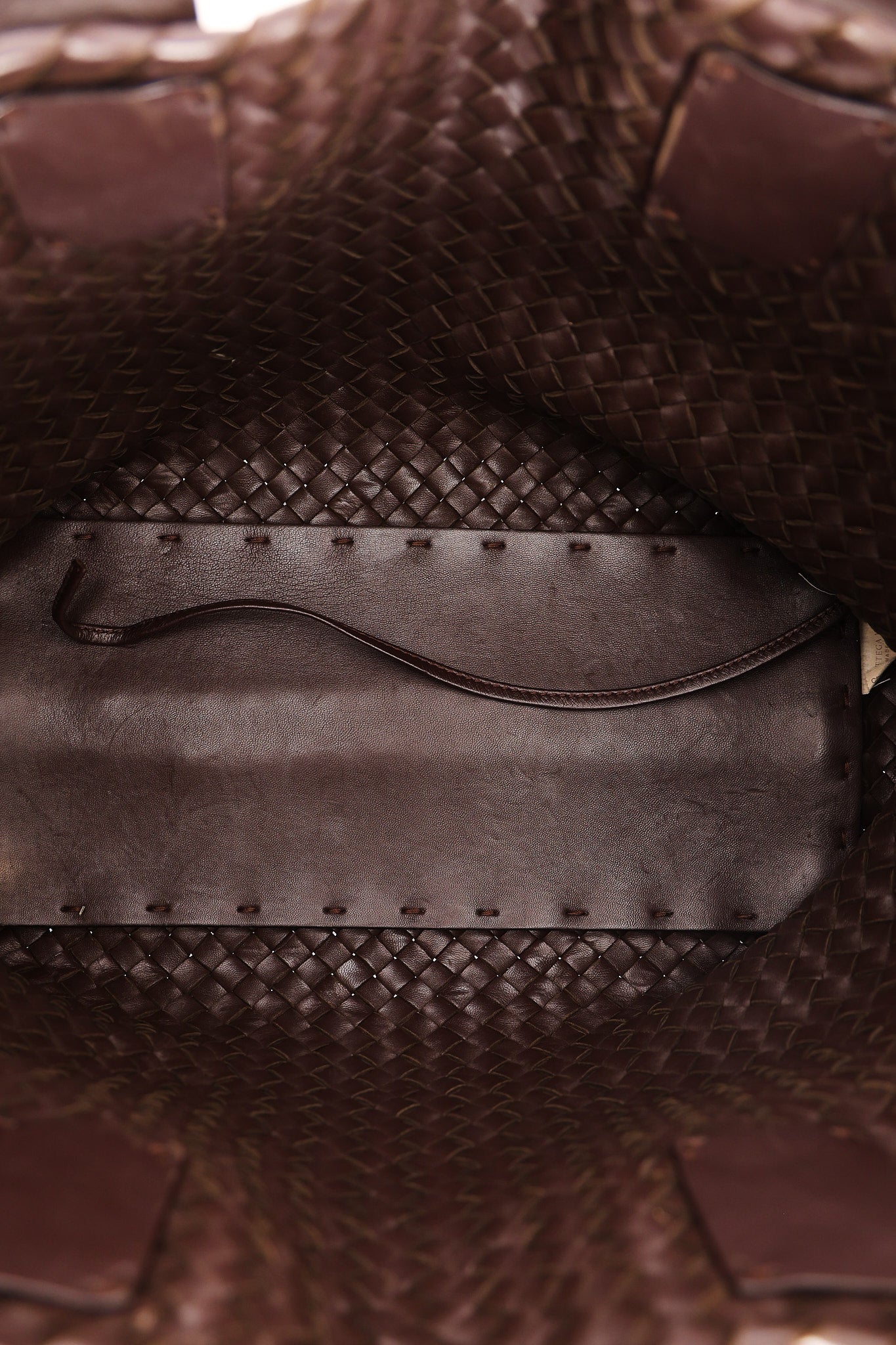 Bottega Veneta Medium Intrecciato Cabas Tote Brown