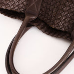 Bottega Veneta Medium Intrecciato Cabas Tote Brown