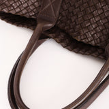 Bottega Veneta Medium Intrecciato Cabas Tote Brown