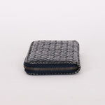 Bottega Veneta (Snakeskin) Intrecciato Long Wallet Navy