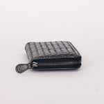 Bottega Veneta (Snakeskin) Intrecciato Long Wallet Navy