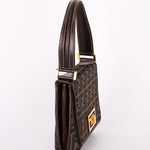 Fendi Turnlock Zucca Square Shoulder Bag