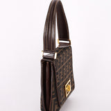 Fendi Turnlock Zucca Square Shoulder Bag