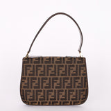 Fendi Turnlock Zucca Square Shoulder Bag