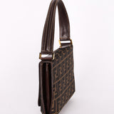 Fendi Turnlock Zucca Square Shoulder Bag