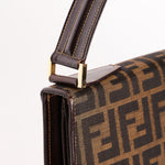 Fendi Turnlock Zucca Square Shoulder Bag